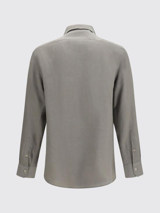 26SS 브루넬로 쿠치넬리 긴팔 셔츠 MA6980658 C1063 Kaki - BRUNELLO CUCINELLI