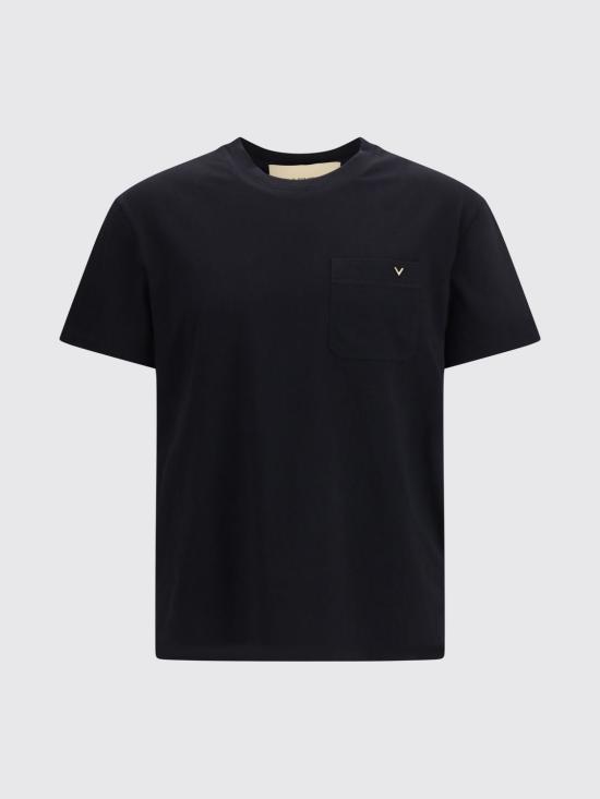 26SS 발렌티노 가라바니 반팔 티셔츠 8V0MG10VBGR 0NO Black - VALENTINO GARAVANI