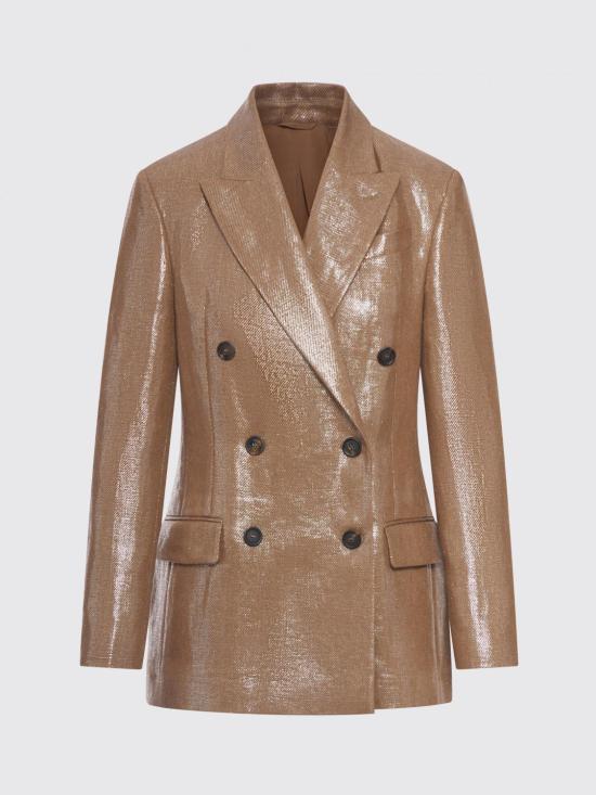 26SS 브루넬로 쿠치넬리 가죽 자켓 ML5967091 C7083 Brown - BRUNELLO CUCINELLI