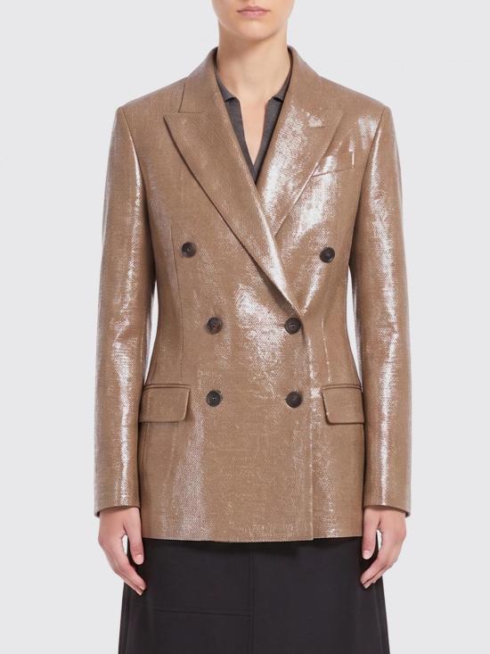 26SS 브루넬로 쿠치넬리 가죽 자켓 ML5967091 C7083 Brown