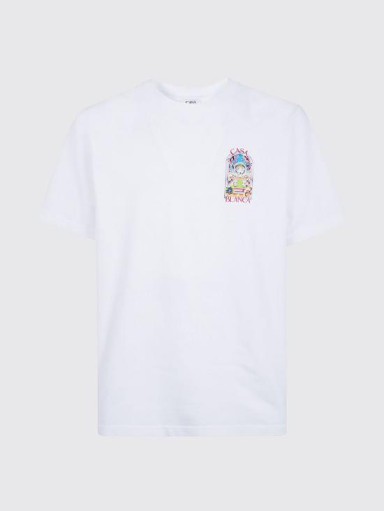 26SS 카사블랑카 반팔 티셔츠 MSS26JTS001 15 White 1 - CASABLANCA