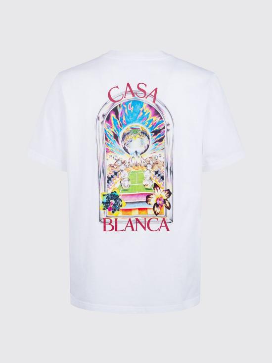 26SS 카사블랑카 반팔 티셔츠 MSS26JTS001 15 White 1 - CASABLANCA