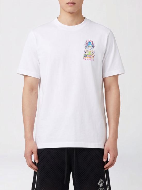 26SS 카사블랑카 반팔 티셔츠 MSS26JTS001 15 White 1