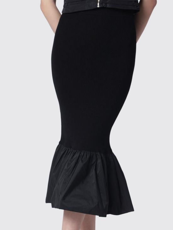 26SS 파투 롱 스커트 KN3488090 999B Black - PATOU