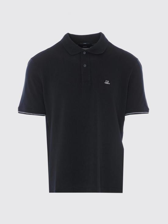 26SS 씨피 컴퍼니 폴로 티셔츠 20CMPL288A006263G 999 Black - C.P. COMPANY