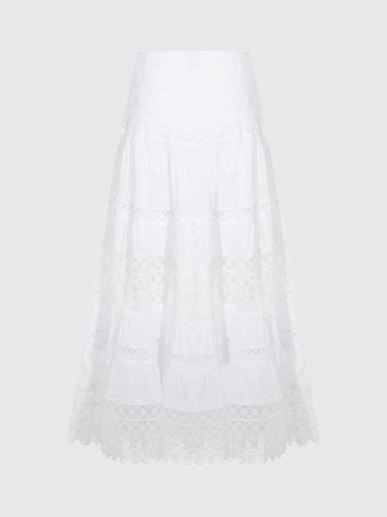 26SS 차로루이즈 롱 스커트 261402 White - CHARORUIZ