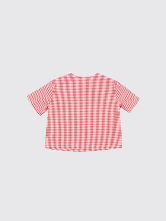 26SS [키즈] 구찌 셔츠 848696XWA7X 6312 Red - GUCCI