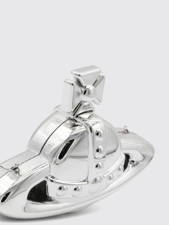 26SS 비비안웨스트우드 토트백 49030002WS002B P404 Silver - VIVIENNE WESTWOOD