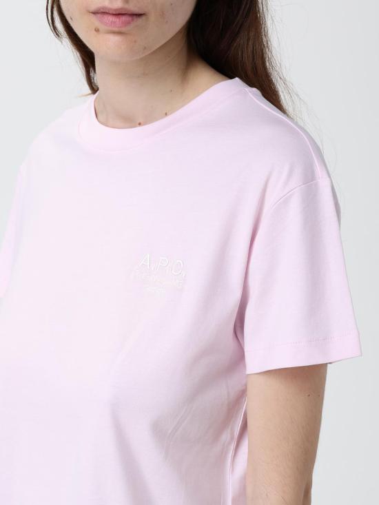 26SS 아페쎄 루 마담 박시 티셔츠 COHBMF26389 FLA Pink - A.P.C.