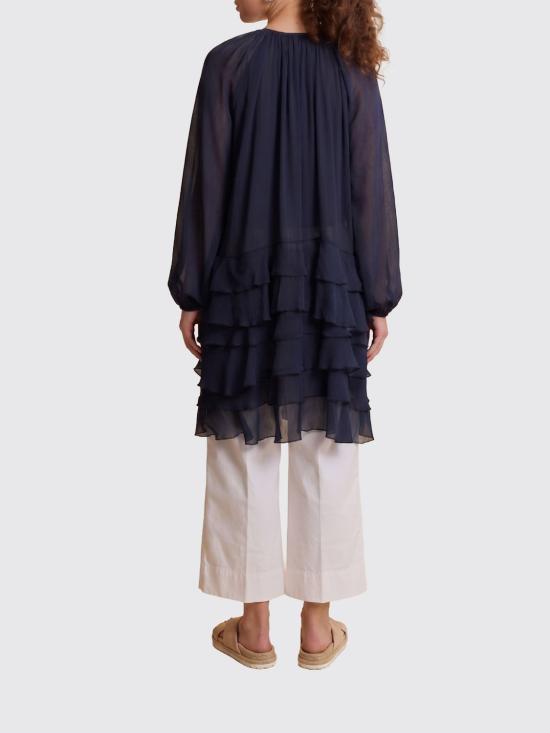 26SS 라 마티나 롱 원피스 WCD002VL079 07017 Navy - LA MARTINA