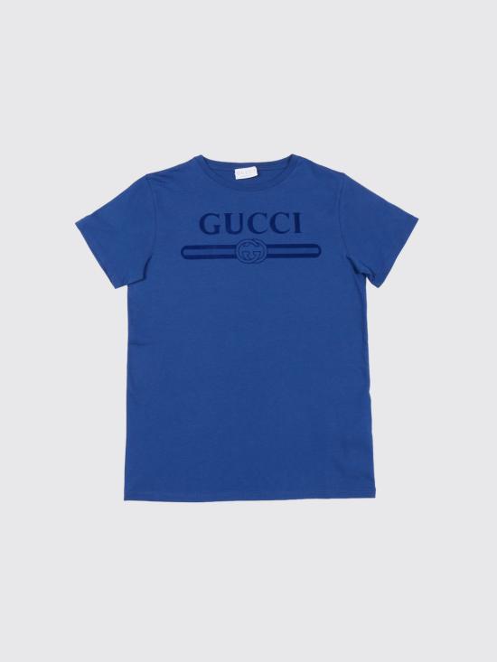 26SS [키즈] 구찌 티셔츠 547559XJHO5 4118 Blue