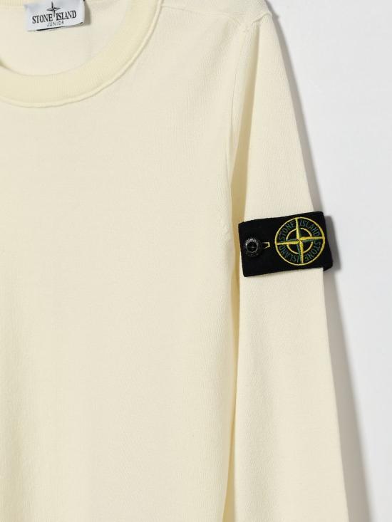 26SS [키즈] 스톤 아일랜드 풀오버 5100001S00B2 V0001 White - STONE ISLAND