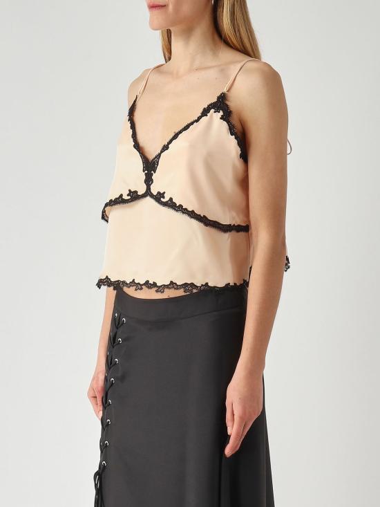 26SS 핑코 민소매 티셔츠 106893A3AV OZ2 Blush Pink - PINKO