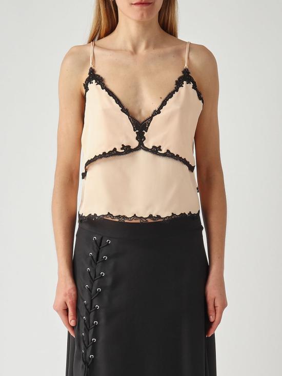 26SS 핑코 민소매 티셔츠 106893A3AV OZ2 Blush Pink