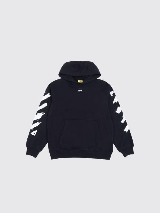 26SS [키즈] 오프화이트 풀오버 OBBB001S26FLE005 001 Black