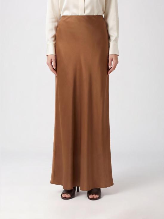 26SS 브루넬로 쿠치넬리 바이어스 컷 맥시 스커트 M0H38G3396 C9311 Leather