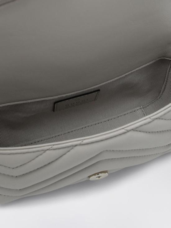 26SS 구찌 GG 마몽 미니 숄더백 841290AAFAX 1712 Grey - GUCCI