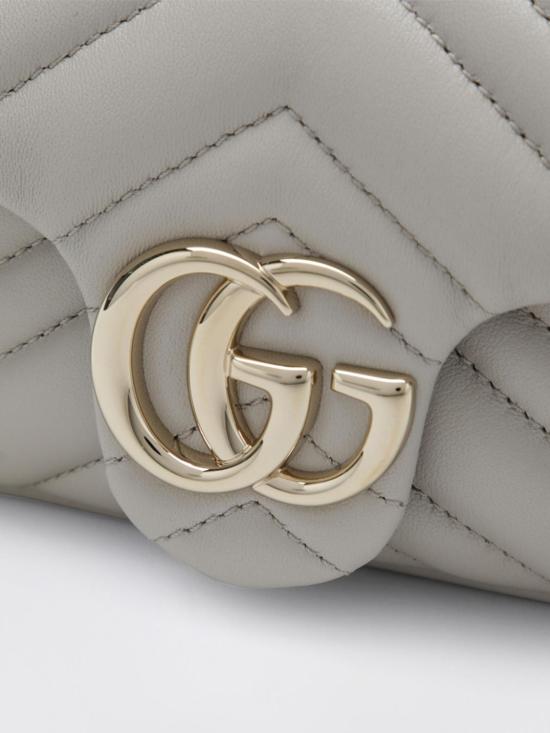 26SS 구찌 GG 마몽 미니 숄더백 841290AAFAX 1712 Grey - GUCCI