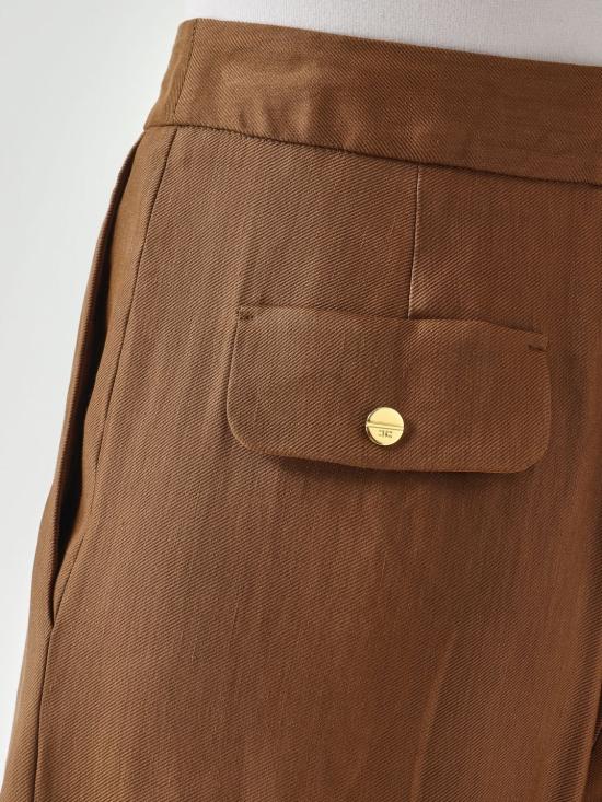 26SS 엘리자베타프랜치 팔라초 팬츠 PA17962E2 600 Brown - ELISABETTA FRANCHI