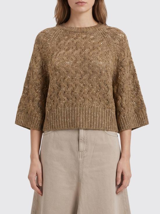 26SS 브루넬로 쿠치넬리 스웨터 MEA371100 CUG29 Yellow Cream