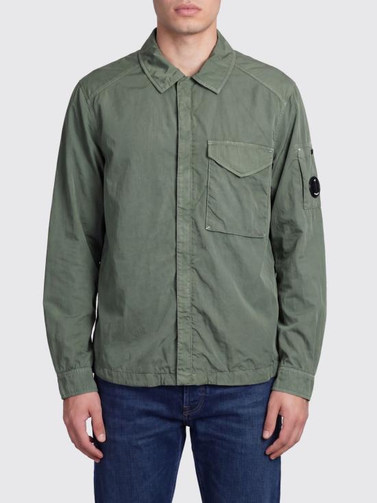 26SS 씨피 컴퍼니 크롬-R 지퍼 렌즈 오버셔츠 20CMOS710A005904G 668 Green