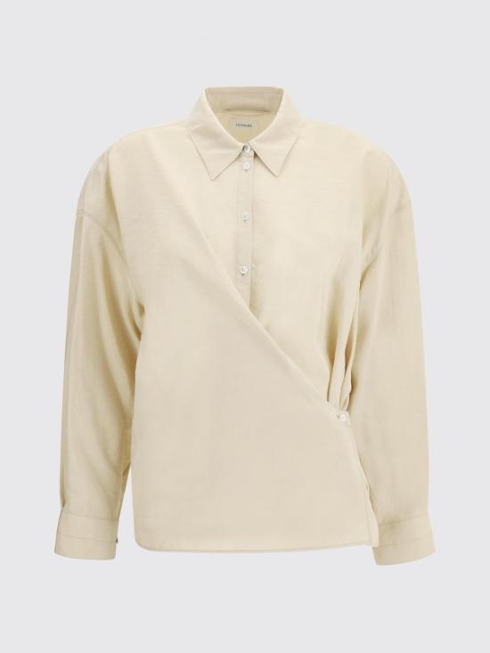 26SS 르메르 스트레이트 칼라 트위스트 셔츠 SH1141LF1308 BG235 Milk - LEMAIRE