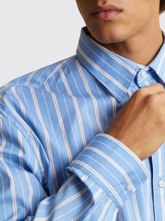 26SS 라 마티나 긴팔 셔츠 MCC003PP737 S7057 Blue - LA MARTINA