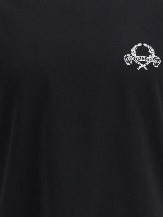 26SS 모스키노 반팔 티셔츠 261ZZA07180241 1555 Black - MOSCHINO