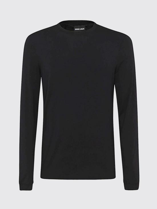 26SS 조르지오 아르마니 긴팔 티셔츠 3GST51SJP4Z UC99 Black - GIORGIO ARMANI