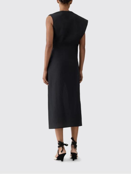 26SS 자크뮈스 미디 원피스 26EDRW00751AW00777 990 Black - JACQUEMUS