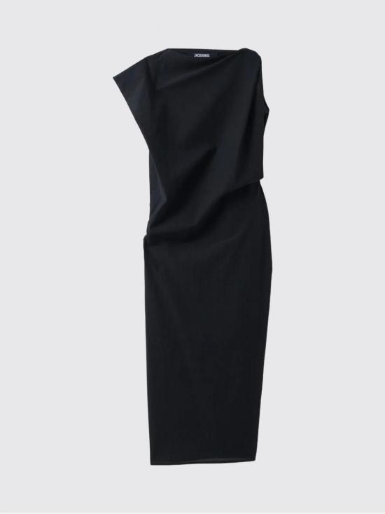 26SS 자크뮈스 미디 원피스 26EDRW00751AW00777 990 Black - JACQUEMUS
