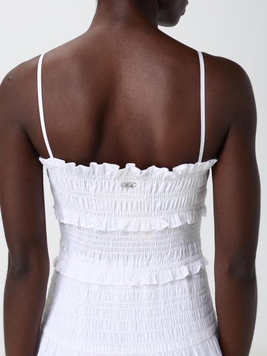 26SS 마이클 코어스 롱 원피스 MS683BFKLZ 100 White - MICHAEL KORS