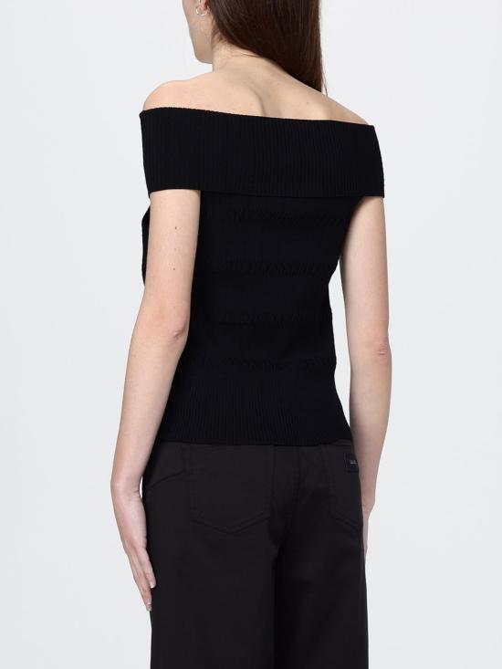 26SS 리우조 반팔 티셔츠 CA6217MS55N 22222 Black - LIU JO