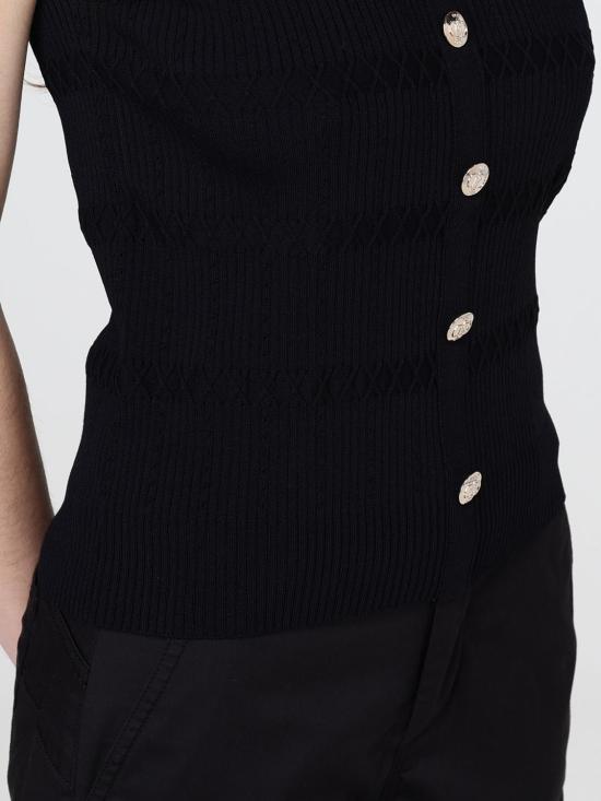 26SS 리우조 반팔 티셔츠 CA6217MS55N 22222 Black - LIU JO