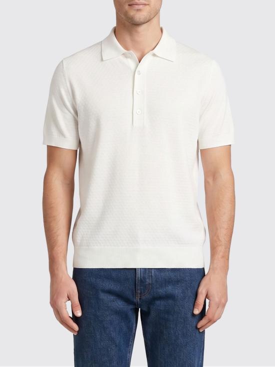 26SS 파올로페코라 폴로 티셔츠 A046F100 1102 White