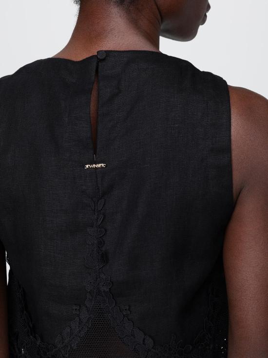 26SS 트윈셋 민소매 티셔츠 261TT2182 00006 Black - TWINSET