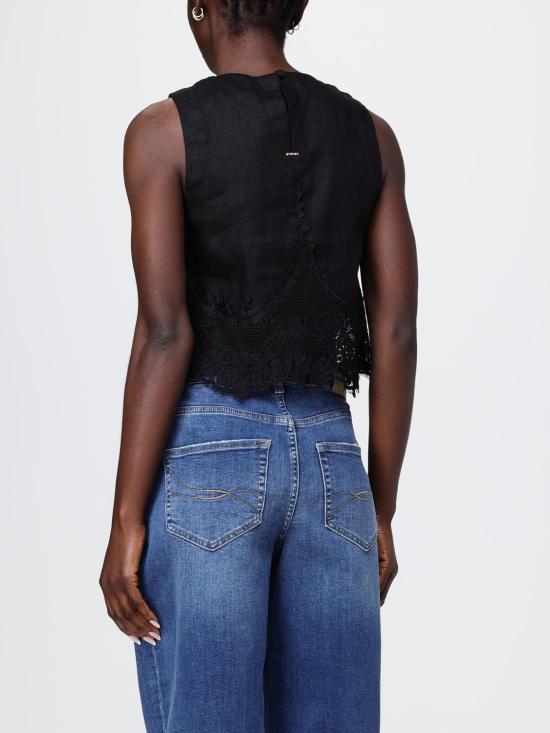 26SS 트윈셋 민소매 티셔츠 261TT2182 00006 Black - TWINSET