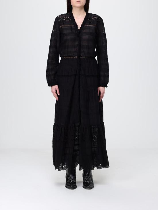 26SS 이자벨마랑에뚜왈 롱 원피스 RO0723FBD1J05E 01BK Black