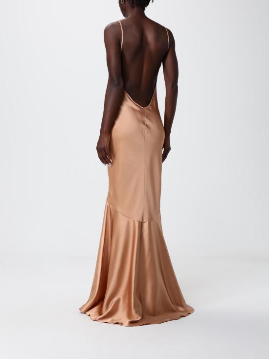 26SS 엘리자베타프랜치 롱 원피스 ABR3462E2 EV8 Gold - ELISABETTA FRANCHI