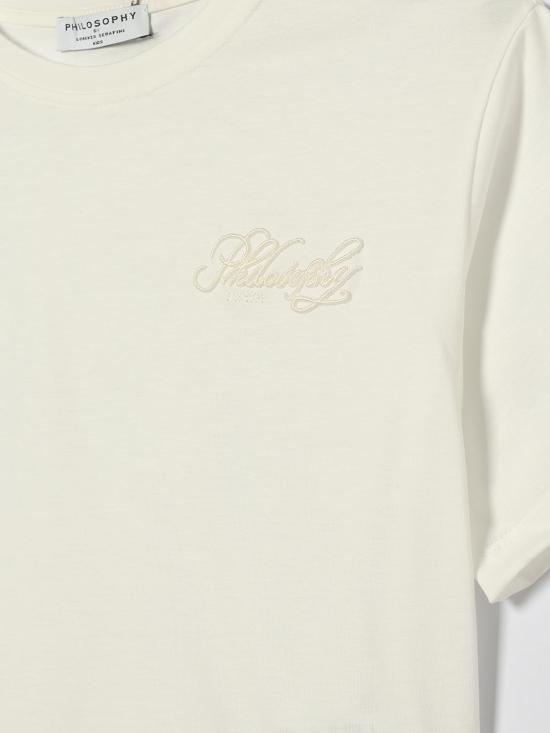 26SS [키즈] 필로소피 티셔츠 I1G6097206 0001 Cream - PHILOSOPHY