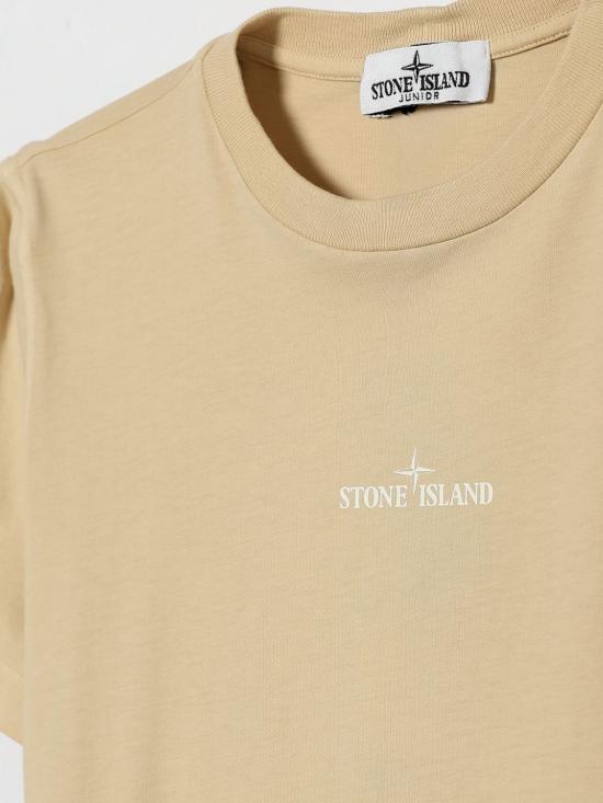 26SS [키즈] 스톤 아일랜드 티셔츠 2100009S0377 V0090 Beige - STONE ISLAND