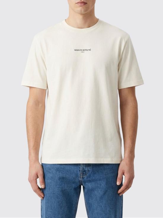 26SS 메종키츠네 파리 컴포트 티셔츠 QM00100KJ7025 0453 Brown