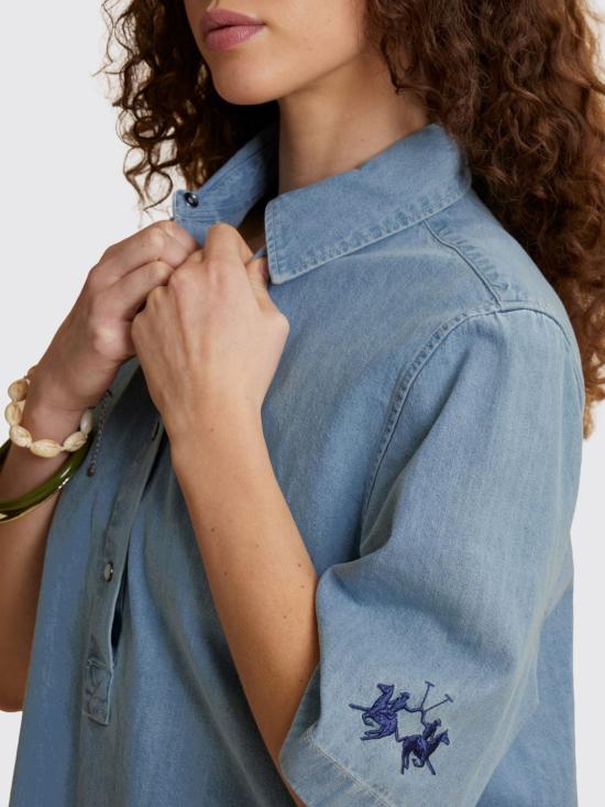 26SS 라 마티나 폴로 티셔츠 WCP004DM108 D7002 Indigo - LA MARTINA