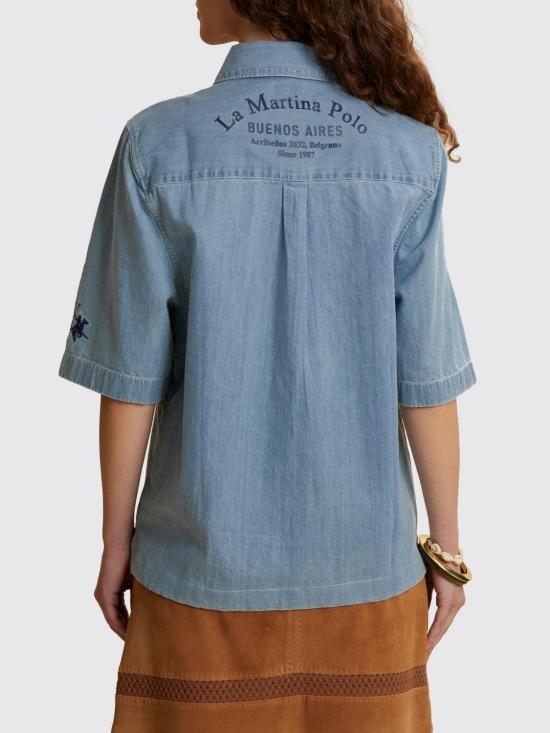 26SS 라 마티나 폴로 티셔츠 WCP004DM108 D7002 Indigo - LA MARTINA