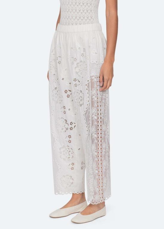  씨뉴욕 스트레이트 팬츠 Sea Ny Gardener Pants White - SEA NY