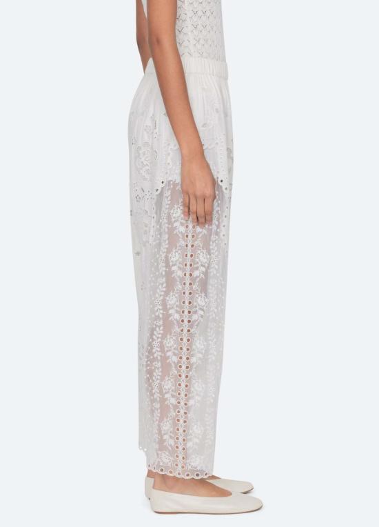  씨뉴욕 스트레이트 팬츠 Sea Ny Gardener Pants White - SEA NY