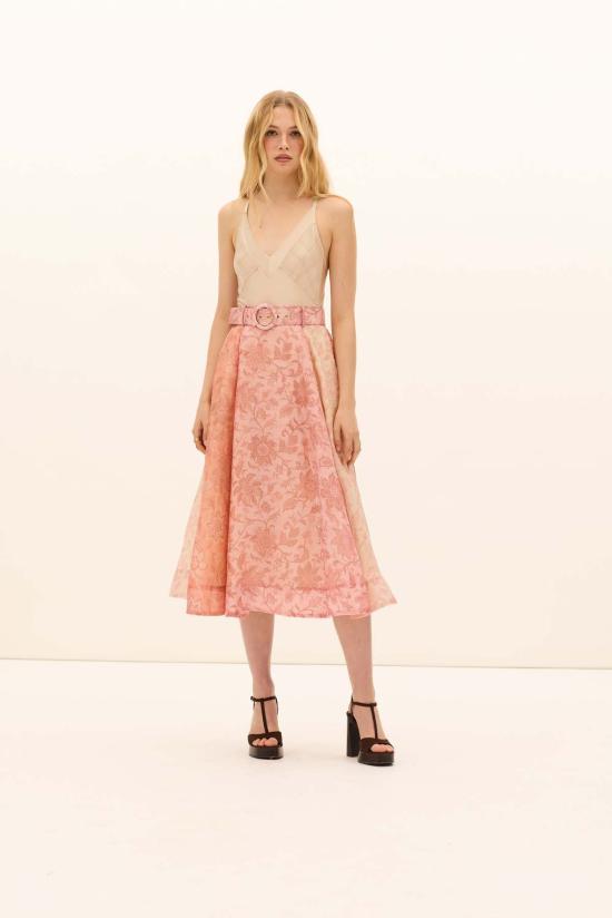  Kate Ford 롱 스커트 케이트 포드 코르베졸로 맥시 스커트 피오니아 - OTHER BRANDS