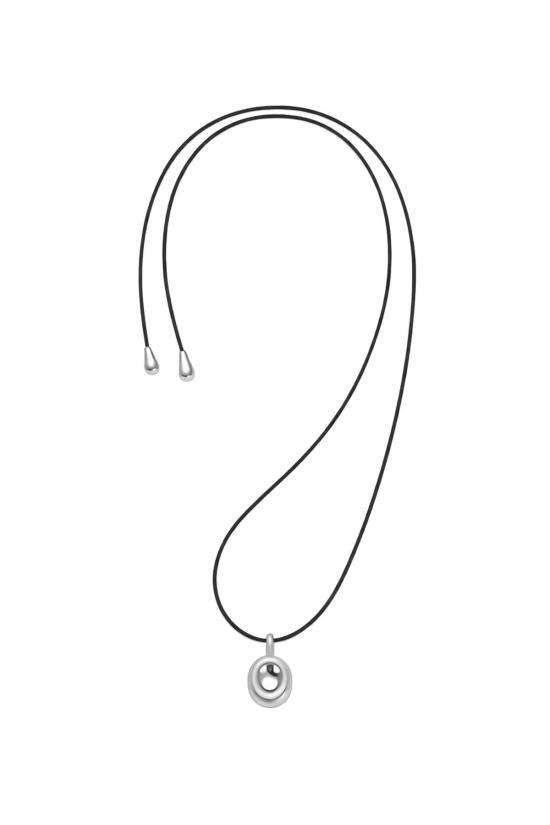  만시 목걸이/팬던트 마안시 미러 가죽 코드 목걸이