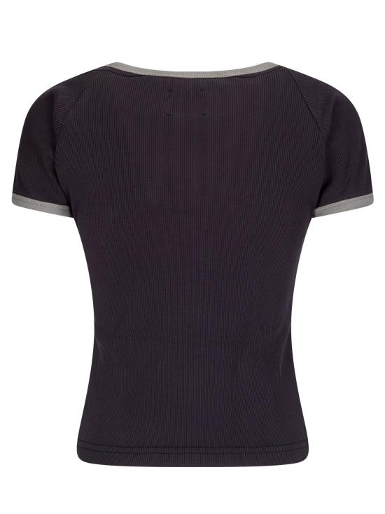 26SS 로아 반팔 티셔츠 YBWW017JY06BLK0020 WASHED BLACK DOM - ROA