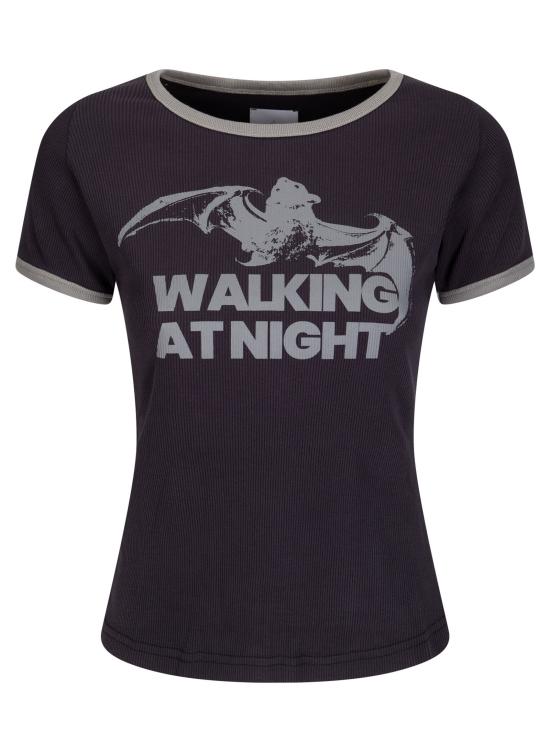 26SS 로아 반팔 티셔츠 YBWW017JY06BLK0020 WASHED BLACK DOM